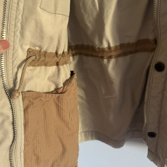 Gap Utility Cargo Jacket Women Sz XL Khaki Capsule Lightweight Adjustable Waist - Picture 10 of 10